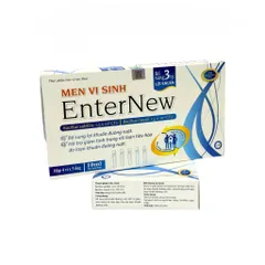 Men Vi Sinh EnterNew Bổ Sung 3 Tỷ Lợi Khuẩn Hỗ Trợ Cân Bằng Hệ Vi Sinh Đường Ruột - 20 Ống x 10ml