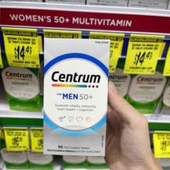 Viên uống Centrum for Men's 50+ - Bổ sung năng lượng cho Nam giới trên 50 tuổi - Bảo vệ sức khỏe toàn diện 90 viên - S/P Chuẩn Úc