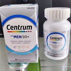Viên uống Centrum for Men's 50+ - Bổ sung năng lượng cho Nam giới trên 50 tuổi - Bảo vệ sức khỏe toàn diện 90 viên - S/P Chuẩn Úc