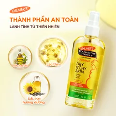 Dầu dưỡng ẩm cho da khô, ngứa - Palmer's Cocoa Butter Formula Soothing Oil for Dry Itchy Skin 150ml