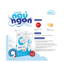 Bột hòa tan giúp ngủ ngon, tăng sức đề kháng Soki-Tium (12 gói x 3g)