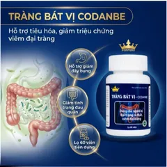 Viên uống hỗ trợ tăng cường tiêu hóa cho người viêm đại tràng Tràng Bát Vị-Codanbe Kingphar (60 viên)