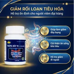 Viên uống hỗ trợ tăng cường tiêu hóa cho người viêm đại tràng Tràng Bát Vị-Codanbe Kingphar (60 viên)