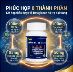 Viên uống hỗ trợ tăng cường tiêu hóa cho người viêm đại tràng Tràng Bát Vị-Codanbe Kingphar (60 viên)