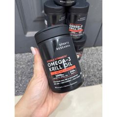Sports Research Double Strength Omega-𝟑 Krill Oil 90 viên 778667