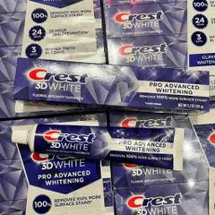 Kem đánh răng Crest 3D White Ultra Whitening 737g của Mỹ (lock 5 ống 147g) - làm trắng răng và thơm mát hơi th 778697