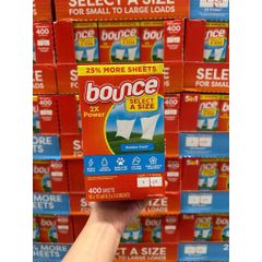 GIẤY THƠM BOUNCE OUTDOOR FRESH (HỘP 400 TỜ) – Sức Mạnh Gấp Đôi, Hương Thơm Tươi Mát! 778706