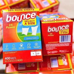 GIẤY THƠM BOUNCE OUTDOOR FRESH (HỘP 400 TỜ) – Sức Mạnh Gấp Đôi, Hương Thơm Tươi Mát! 778706