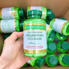 NATURE’S BOUNTY MAGNESIUM GLYCINATE 180 viên Mỹ. 778715
