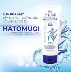 [Nhập khẩu] Sữa Rửa Mặt Hatomugi Naturie Ý Dĩ Nhật Bản 130g - Chiết Xuất Hạt Ý Dĩ Dưỡng Ẩm, Làm Sáng Da, Thích Hợp Cho Da Nhạy Cảm
