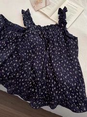 Bộ Đồ Ngủ Nữ Mùa Hè, Có Miếng Lót Ngực và Họa Tiết Hoa Sling Thoải Mái