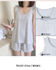 Bộ đồ ngủ, bộ đồ mặc nhà dành cho nữ có miếng đệm ngực mát mẻ