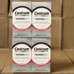 Centrum for Women's 50+ 90 viên - Bù đắp sự thiếu hụt vi chất do lão hóa - Ngăn ngừa loãng xương & Tăng cường miễn dịch - S/P Chuẩn Úc