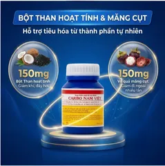 Viên hỗ trợ giảm rối loạn tiêu hoá gây đi ngoài nhiều lần Carbo Nam Việt (100 viên)