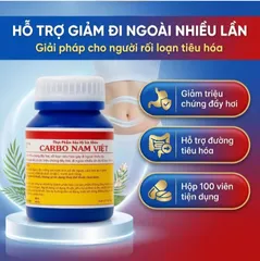 Viên hỗ trợ giảm rối loạn tiêu hoá gây đi ngoài nhiều lần Carbo Nam Việt (100 viên)