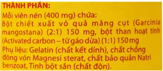 Viên hỗ trợ giảm rối loạn tiêu hoá gây đi ngoài nhiều lần Carbo Nam Việt (100 viên)