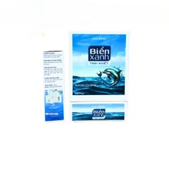 Muối Biển Xanh Tâm Việt Dùng Để Vệ Sinh Răng, Miệng, Họng, Vệ Sinh Vết Thương - Hộp 20 Gói