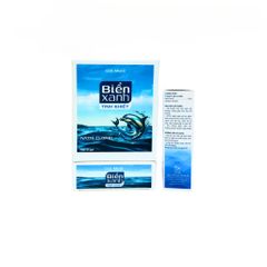 Muối Biển Xanh Tâm Việt Dùng Để Vệ Sinh Răng, Miệng, Họng, Vệ Sinh Vết Thương - Hộp 20 Gói