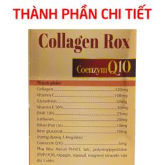 Viên uống đẹp da Collagen Rox bổ sung vitamin E C tăng nội tiết tố nữ - Lọ 60 viên (Màu đỏ)