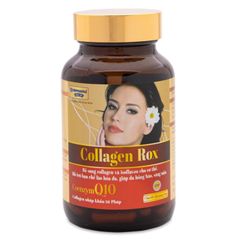 Viên uống đẹp da Collagen Rox bổ sung vitamin E C tăng nội tiết tố nữ - Lọ 60 viên (Màu đỏ)