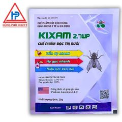 Thuốc diệt ruồi KIXAM 2.7WP gói 20g sản phẩm diệt ruồi mạnh nhất thế hệ mới với phụ gia nhập khẩu Hoa Kỳ, hiệu quả mạnh