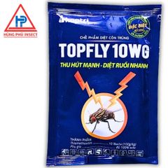 DIỆT RUỒI SINH HỌC HOPTRI TOPFLY10WG 20gam- Thế Hệ Mới, Hạ Gục Ruồi Ngay Khi Tiếp Xúc, Ăn Phải,Đường Sữa Trong Thuốc Sẵn