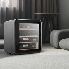 TỦ RƯỢU HCK 48L (17 CHAI) MÀU ĐEN SC-46R-S