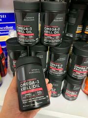 Dầu cá Omega-3 Krill Double Strength Sports Research 1000mg 90v