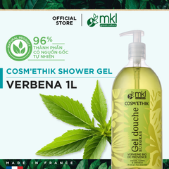 Sữa tắm dưỡng ẩm, mang lại cảm giác tươi mát (Pháp) - MKL Green Nature Cosméthik Gel Douche Surgras Verveine Bio de Provence 1L