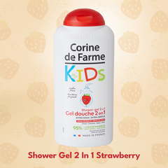 Gel tắm và gội cho bé hương dâu (Pháp) - Corine de Farme Shower Gel 2 in 1 Strawberry 300ml