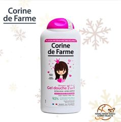 Gel tắm và gội cho bé hương hoa lan Nam Phi - Corine de Farme Shower Gel 2 in 1 Princess 300ml
