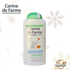 Gel tắm gội cho trẻ sơ sinh và trẻ nhỏ (không cay mắt) - Corine de Farme Baby Ultra-Rich Cleansing Gel Hair & Body 250ml