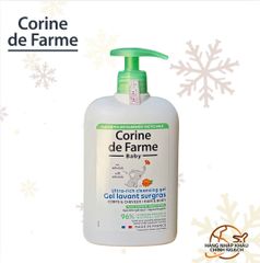 Gel tắm gội cho bé (không cay mắt) - Corine de Farme Baby Ultra-Rich Cleansing Gel Hair & Body 500ml