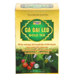 Bổ gan Cà Gai Leo Gold Tex hỗ trợ giải độc gan, hạ men gan, làm mát gan - Chai 50 viên 778954