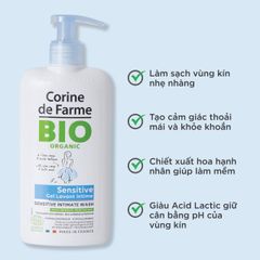 Dung dịch vệ sinh mang lại cảm giác tươi mát - Corine de Farme Fresh Intimate Wash 250ml