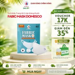 Túi 5 Khẩu Trang Vải 2 Lớp Fabric Mask Domesco Kháng Khuẩn và Chống Thấm