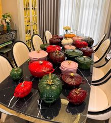 Nồi gang cà chua mini 16cm Moos
