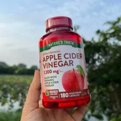 Viên uống giấm táo organic Nature’s Truth apple cider vinegar 180 viên hàng Mỹ