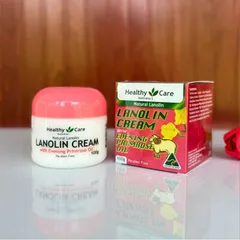 Kem dưỡng ẩm nhau thai cừu Healthy Care Natural Lanolin Cream With Evening Primrose Oil 100g - myphamchinhhang.