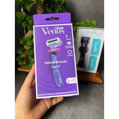 Dao cạo nữ 5 lưỡi Gillette Venus Deluxe Smooth Swirl + 2 Blade Refills