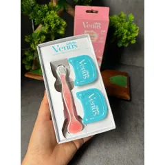 Thanh lí vỏ hộp bị cũ Dao cạo 3 lưỡi Gillette Venus Comfortglide White Tea scent 1 cán 2 đầu thay