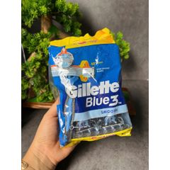 Túi 20 cây dao cạo râu Gillette Blue3 Smooth hàng Úc