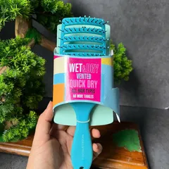 Thanh lí bao bì cũ lược chải tóc Models Prefer Wet & Dry Vented Quick Dry màu xanh dương.