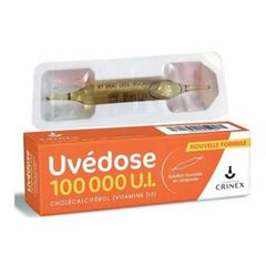 Vitamin D3 liều cao dạng nước Uvédose 100000 IU - Tăng cường sức khỏe xương & hệ miễn dịch - S/P Chuẩn Pháp