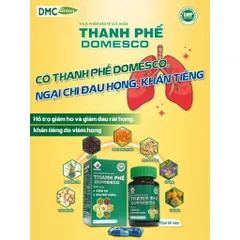 TPBVSK Hỗ Trợ Giảm Ho, Đau Họng, Khản Tiếng Do Viêm Họng Thanh Phế DMC Green Hộp 60 viên