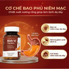Viên uống giảm acid dịch vị Bình Vị Thái Minh (80 viên)