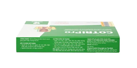 Viên uống bền thành mạch giảm trĩ Cotripro Thái Minh (2 vỉ x 10 viên)