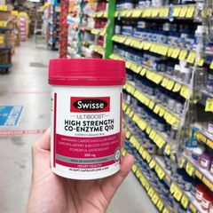 Viên uống Swisse Ultiboost High Strength Co-Enzyme Q10 300 mg - 90 viên - Tăng cường năng lượng tế bào - Giảm mệt mỏi & Bảo dưỡng sức khỏe Tim mạch - S/P Chuẩn Úc