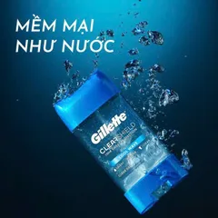 Gel Khử Mùi Gillette ClearShield Cool Wave 107g - Khô nhanh, hương thơm tươi mát, nam tính