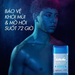 Gel Khử Mùi Gillette ClearShield Cool Wave 107g - Khô nhanh, hương thơm tươi mát, nam tính